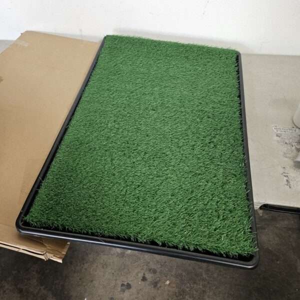 Embellbatt 35.4 x 23.6In Dog Grass Pad with Tray Pet Potty Fake Grass Training Mat Artificial Grass for Dogs with Tray on Indoor and Outdoor | EZ Auction