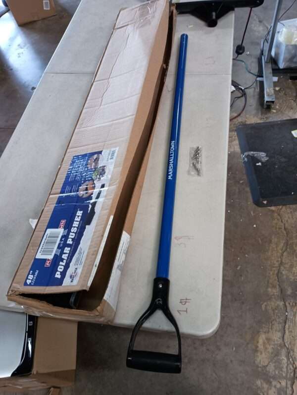 Marshalltown Polar Pusher Snow Shovel, Non-Stick Blade Makes Pushing Snow Easy, Proudly Made in The USA, 48 Inch, SNOWP48 | EZ Auction