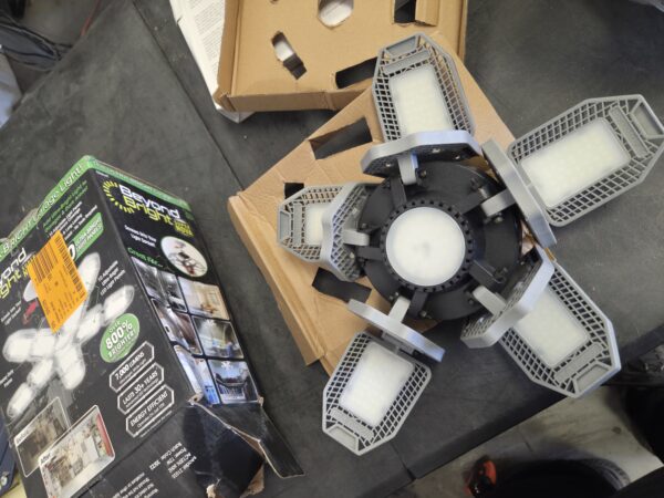 “BEYOND BRIGHT 60-Watt Ultra Bright LED Light Bulb 6500K with 10 Adjustable Light Panels” - Image 2
