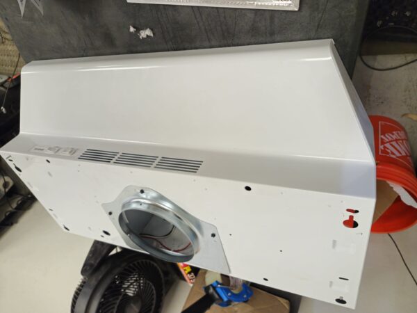 Broan-NuTone F40000 30 in. 230 Max Blower CFM Convertible Under-Cabinet Range Hood with Light in White - Image 3