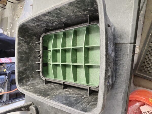 “NDS 14 in. X 19 in. Rectangular Valve Box Extension and Cover, Black Extension, Green ICV Cover” - Image 3