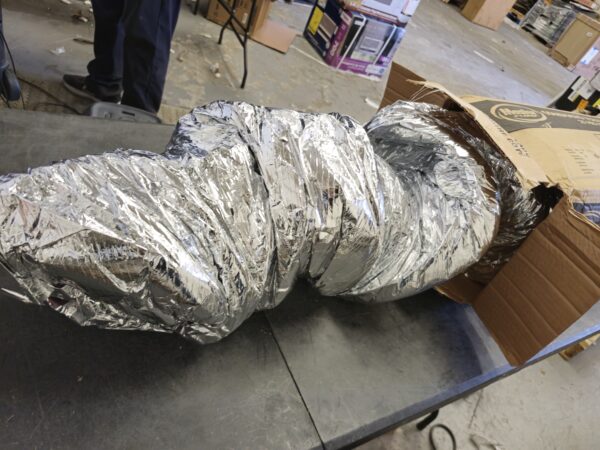 “Master Flow 6 in. x 25 ft. Insulated Flexible Duct R6 Silver Jacket” - Image 3